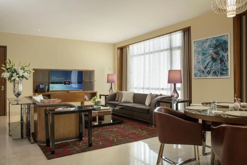The Venue Jeddah Corniche Otel Dış mekan fotoğraf A living room at the hotel
